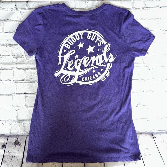 Women’s Concert Tshirt Buddy Guy Legends 2017 Autographed Purple - Picture 7 of 8